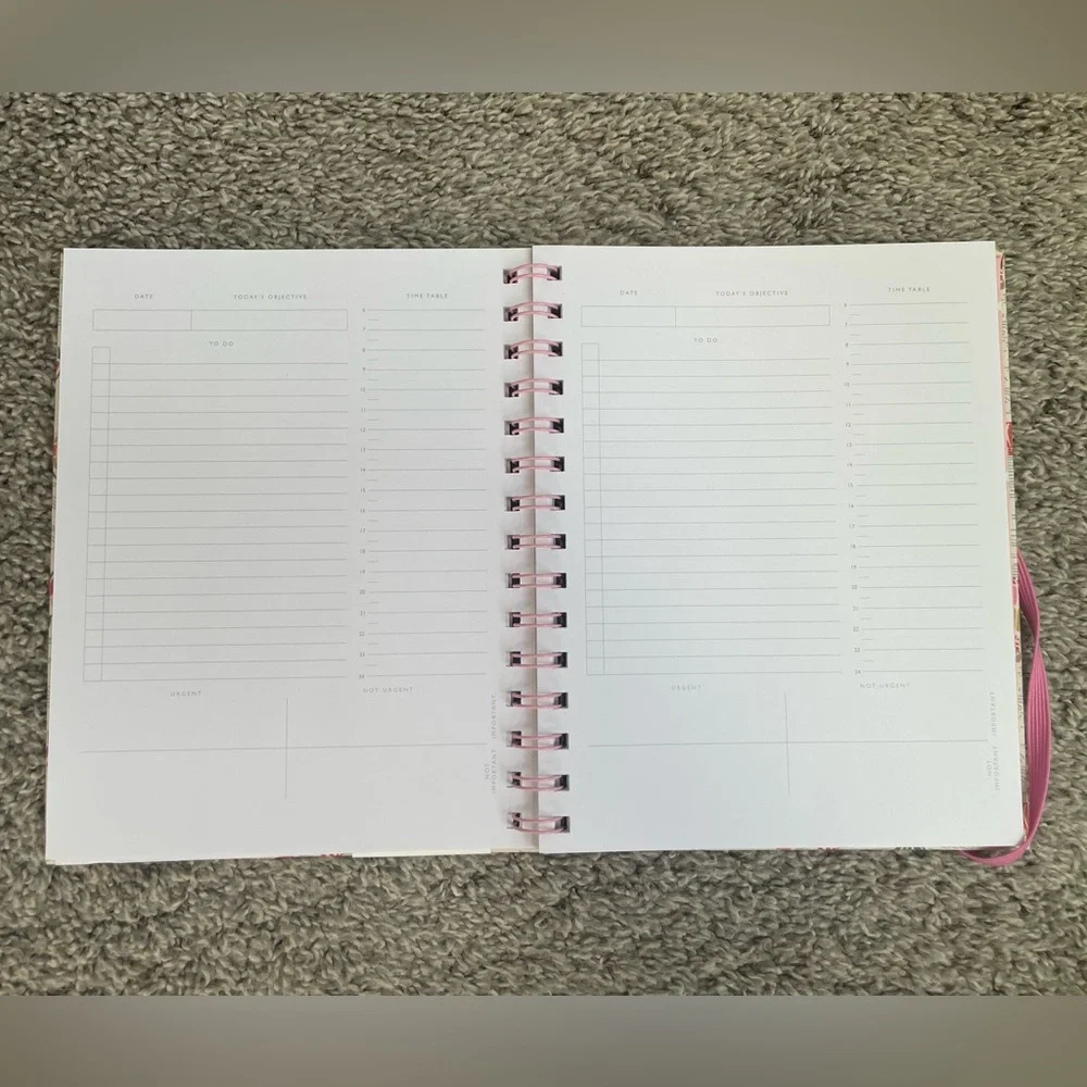 NWT Cath Kidston Daily Planner in Hot Air Balloon - undated, wire-bound, 128 pg.